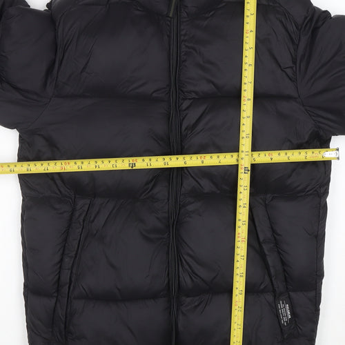 PULL&BEAR Womens Black Size 8 Puffer Jacket Winter Coat