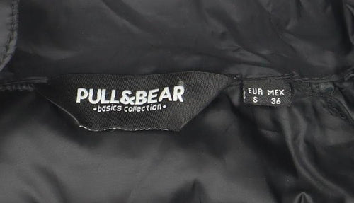 PULL&BEAR Womens Black Size 8 Puffer Jacket Winter Coat