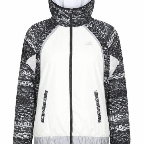 Kalenji Women's Black Windbreaker Running Jacket Size 12 Hooded