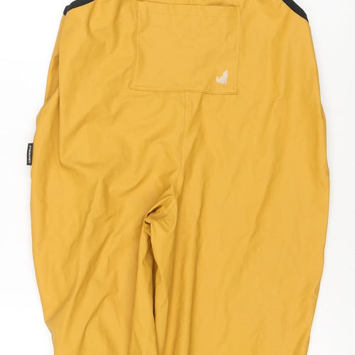 Crywolf Boys Yellow Waterproof Adjustable Strap Ski Salopettes 6 Years