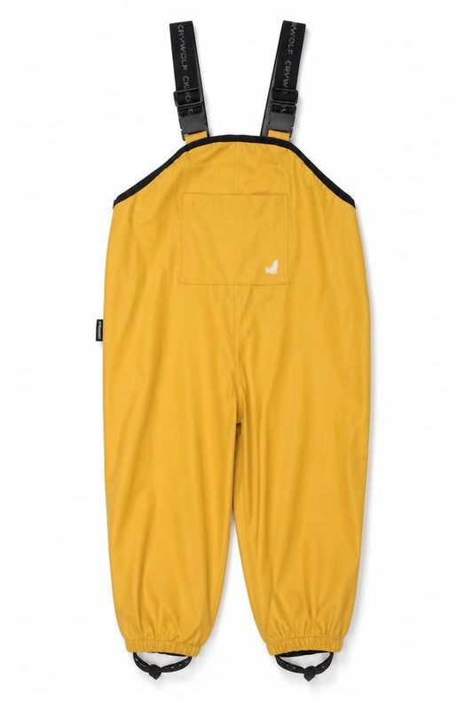 Crywolf Boys Yellow Waterproof Adjustable Strap Ski Salopettes 6 Years
