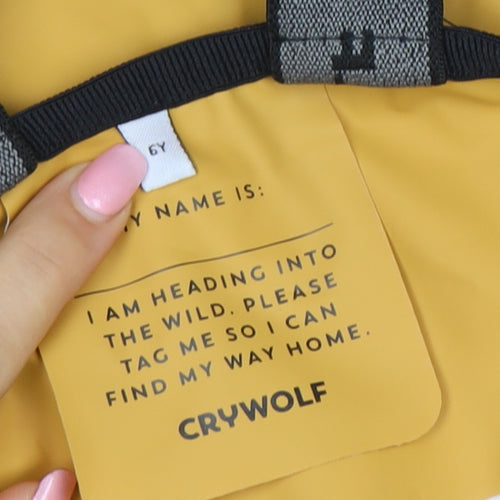 Crywolf Boys Yellow Waterproof Adjustable Strap Ski Salopettes 6 Years