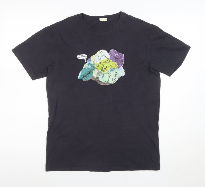 Paul Smith Women’s Black Graphic Cotton T-Shirt Size M