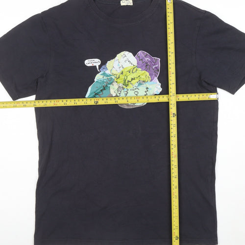 Paul Smith Women’s Black Graphic Cotton T-Shirt Size M