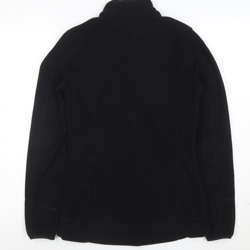 Quechua Women's Black Fleece Full Zip Jacket Size M Outdoor