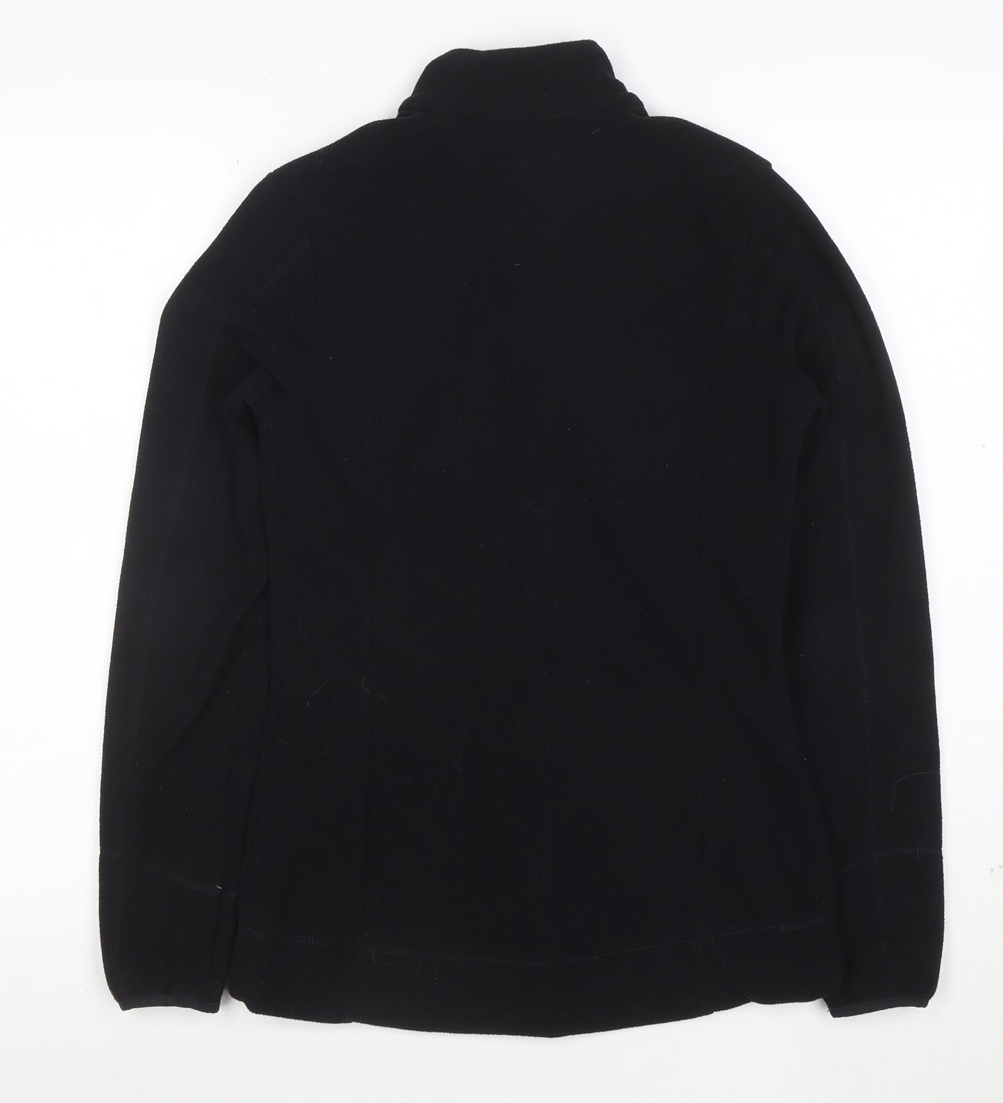 Quechua Women's Black Fleece Full Zip Jacket Size M Outdoor