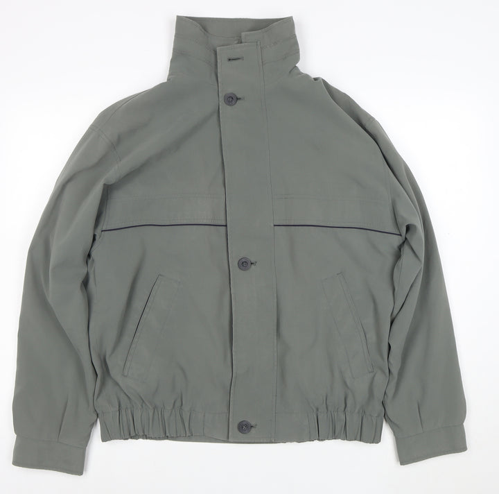 BHS Mens Grey Polyester Basic Jacket Size S Casual Lined