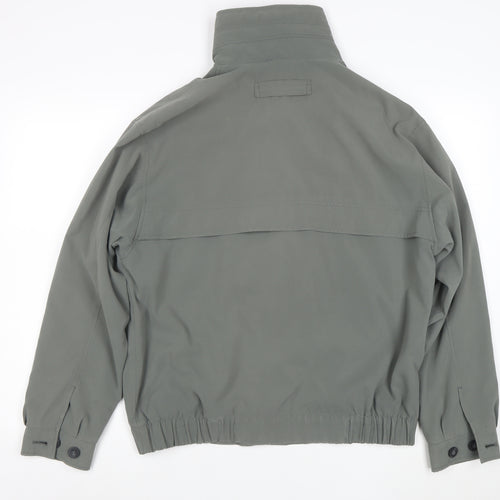 BHS Mens Grey Polyester Basic Jacket Size S Casual Lined