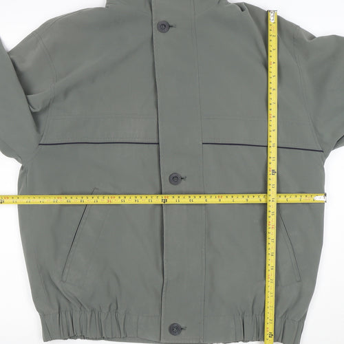 BHS Mens Grey Polyester Basic Jacket Size S Casual Lined