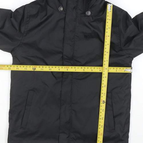 Mountain Warehouse Boys Black 5-6 Years Hooded Waterproof Rain Coat Jacket