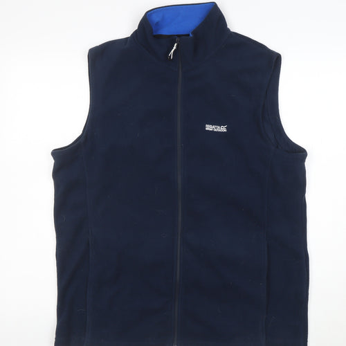 Regatta Men’s Blue Fleece Bodywarmer Waistcoat L Full Zip Outdoor Vest