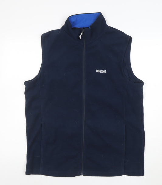 Regatta Men’s Blue Fleece Bodywarmer Waistcoat L Full Zip Outdoor Vest