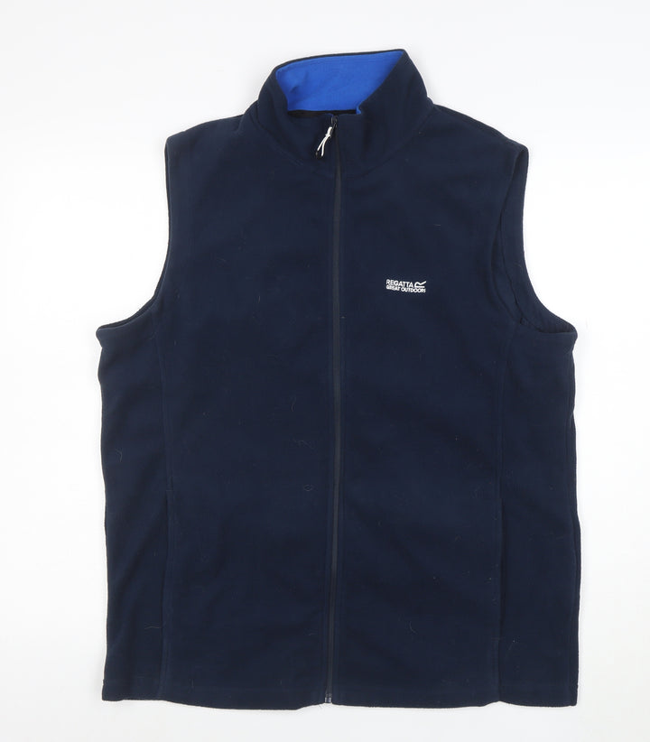 Regatta Men’s Blue Fleece Bodywarmer Waistcoat L Full Zip Outdoor Vest