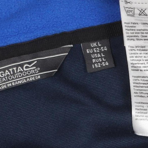 Regatta Men’s Blue Fleece Bodywarmer Waistcoat L Full Zip Outdoor Vest