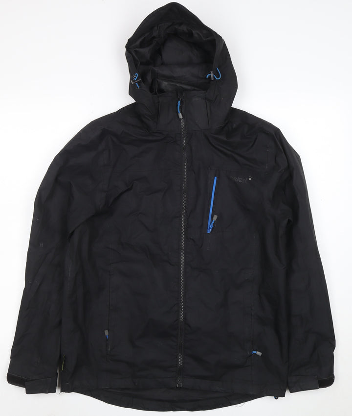 Gelert Men's Black XS Waterproof Hooded Rain Jacket