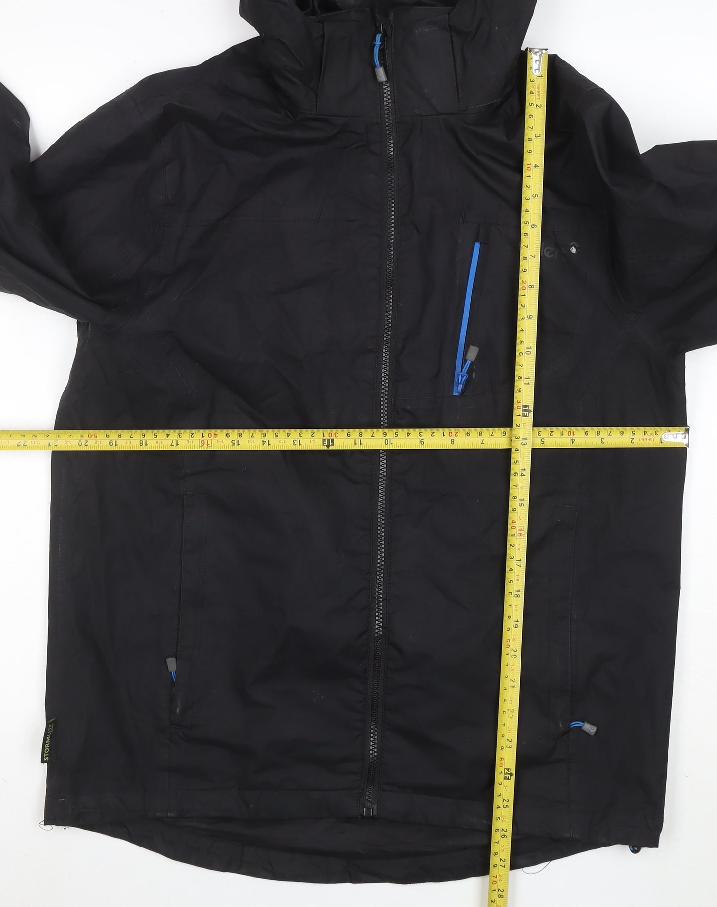 Gelert Men's Black XS Waterproof Hooded Rain Jacket