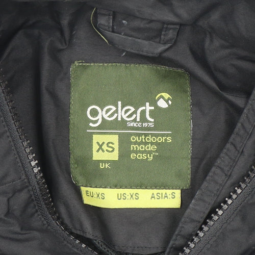 Gelert Men's Black XS Waterproof Hooded Rain Jacket