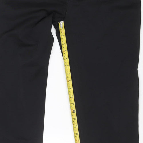 ZARA Men's Black Regular Fit Chino Trousers Size M