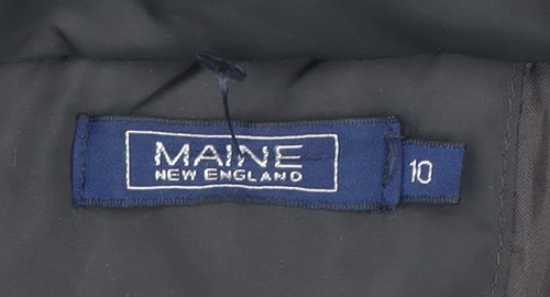 Maine New England Women's Brown Puffer Jacket Size 10 Hooded Winter Coat