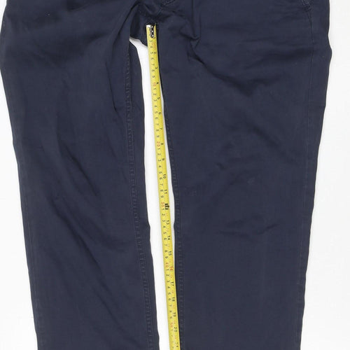 Hugo Boss Men's Blue Chino Trousers Slim Fit 32W 32L