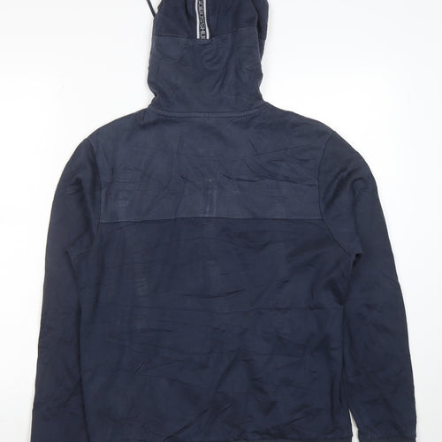 Hugo Boss Men's Blue Full Zip Logo Hoodie Size M