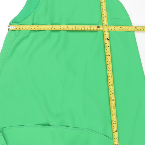 Zara Women Green Sleeveless Playsuit Size 8 Polyester Jumpsuit