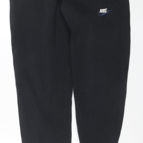 Nike Men's Black Fleece Jogger Trousers Size S Regular Fit