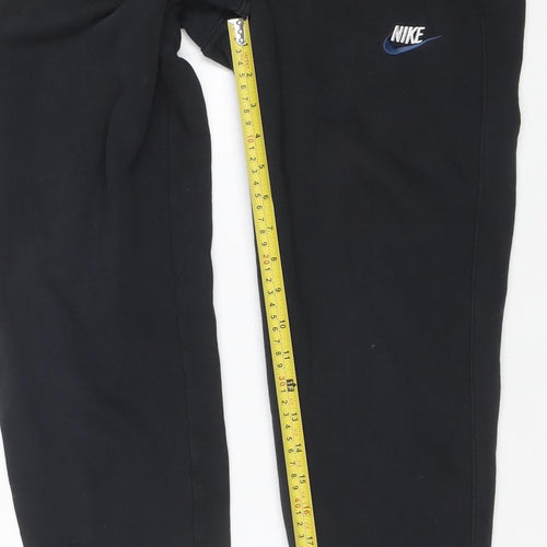 Nike Men's Black Fleece Jogger Trousers Size S Regular Fit