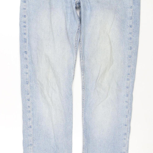 Weekday Women's Blue Straight Leg Jeans W28 L30 Cotton Denim