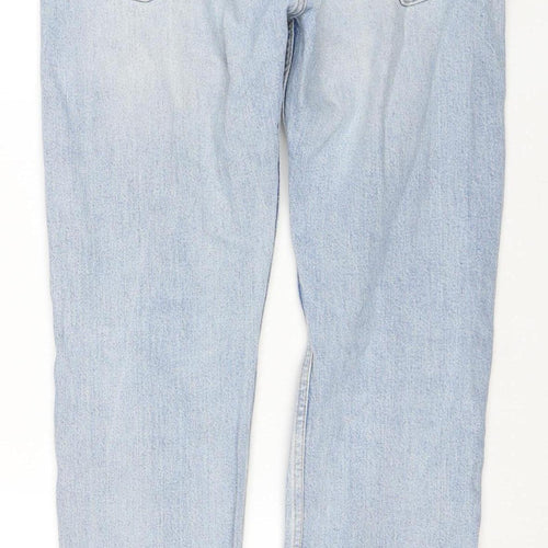 Weekday Women's Blue Straight Leg Jeans W28 L30 Cotton Denim