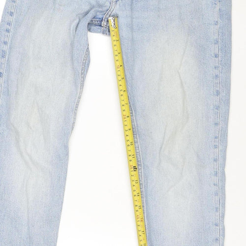 Weekday Women's Blue Straight Leg Jeans W28 L30 Cotton Denim