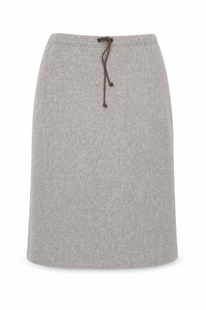 Choise by Danskin Womens Beige Wool Knee Length Skirt Size 12