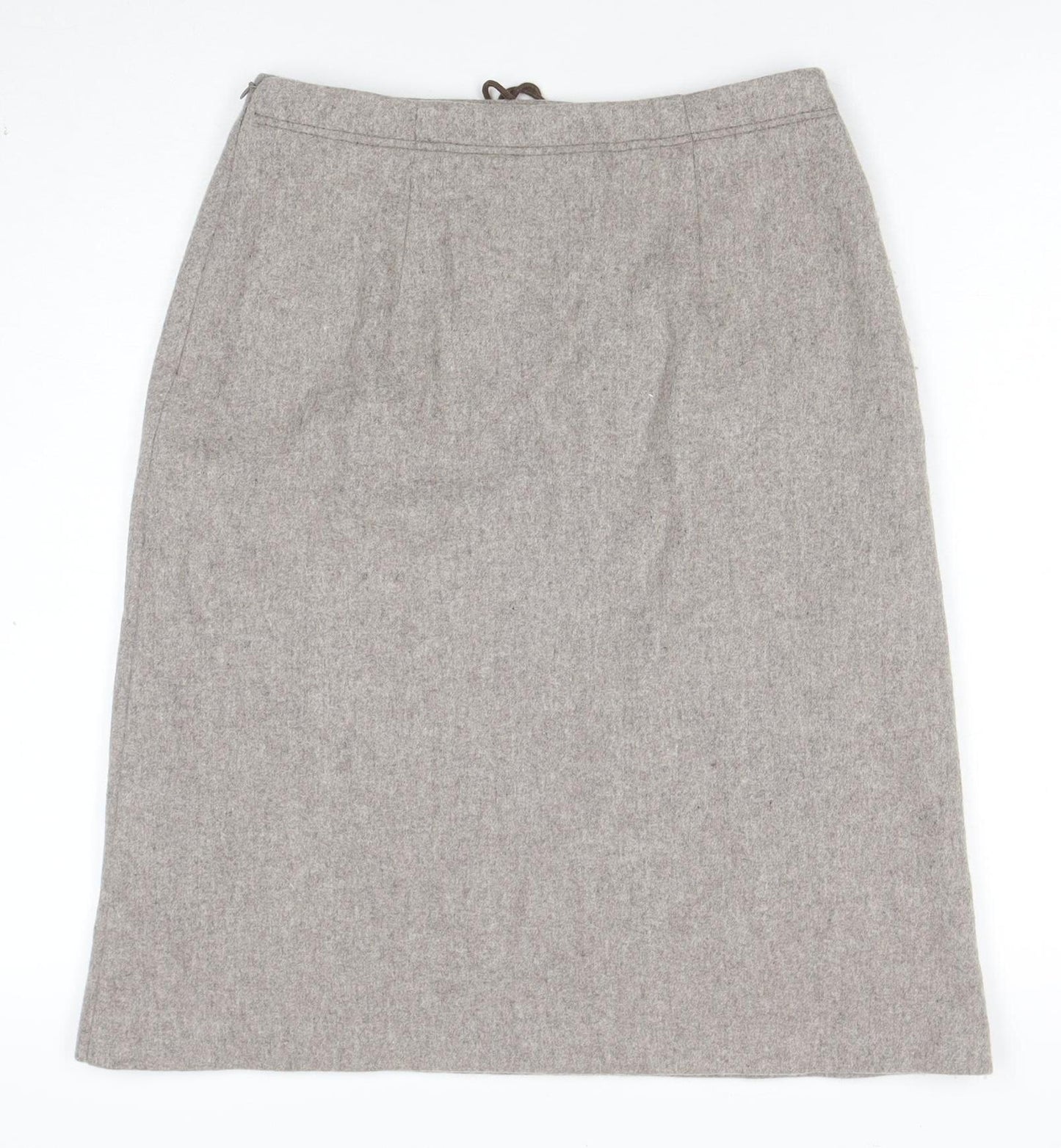 Choise by Danskin Womens Beige Wool Knee Length Skirt Size 12
