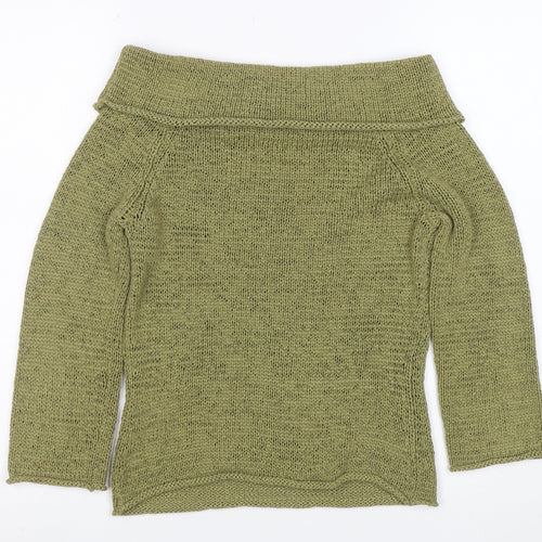 Principles Women’s Green Cowl Neck Knit Jumper Size 12
