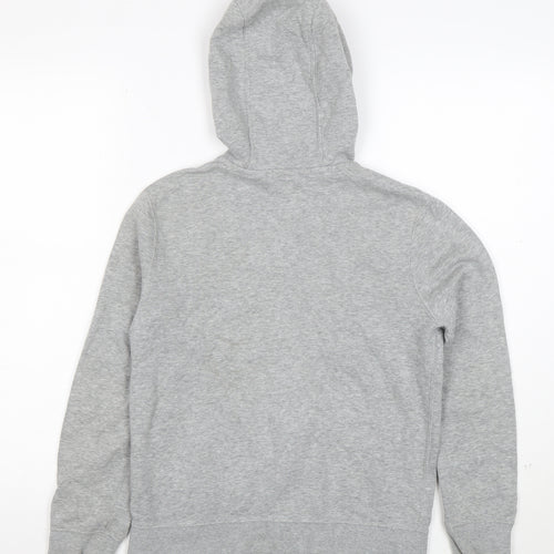 Nike Boys Grey Full Zip Hoodie M 10-12 Years Cotton Blend