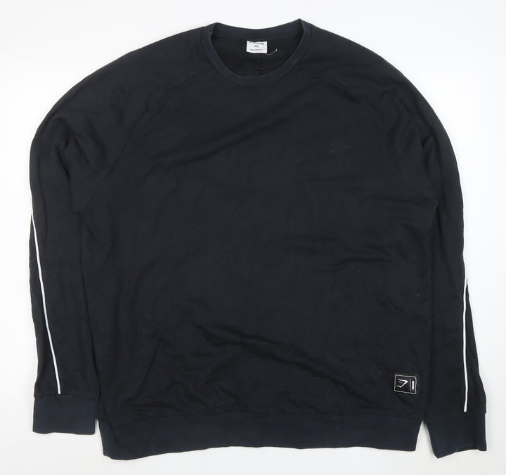 Gymshark Men’s Black XXL Crew Neck Long Sleeve Pullover Sweatshirt