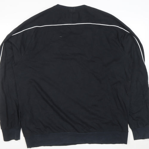 Gymshark Men’s Black XXL Crew Neck Long Sleeve Pullover Sweatshirt
