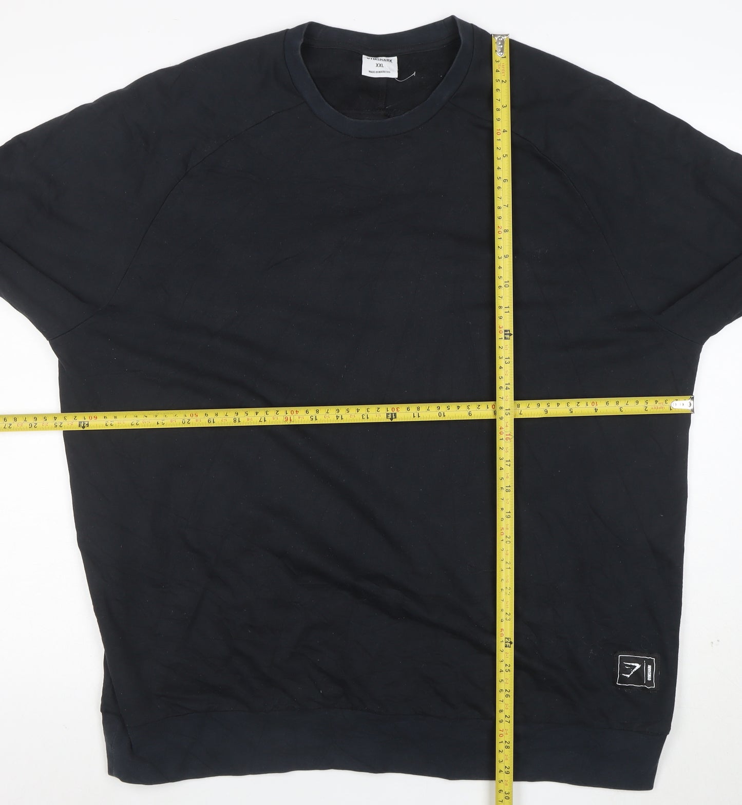Gymshark Men’s Black XXL Crew Neck Long Sleeve Pullover Sweatshirt
