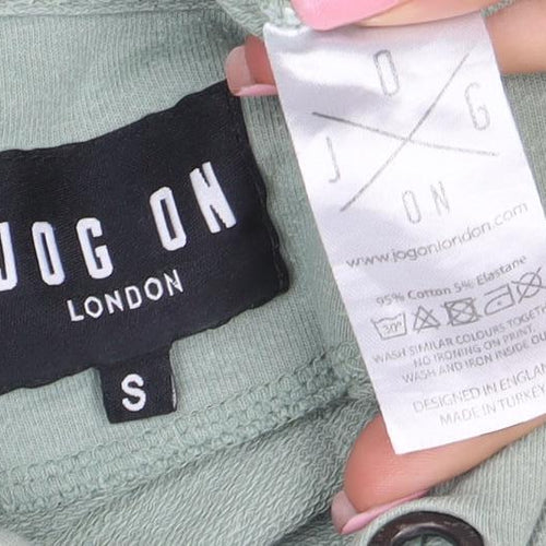 Jog On London Men's Green Pullover Hoodie Size S