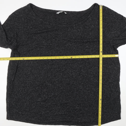 Capsule Women's Black 3/4 Sleeve Lightweight Knit Pullover Jumper Size 28
