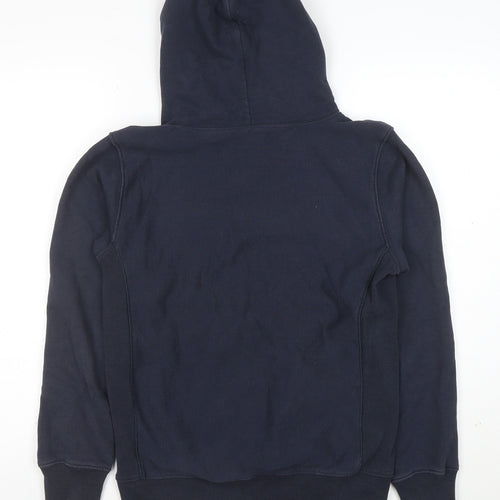 Champion Men's Blue Small Pullover Hoodie Reverse Weave Embroidered Logo