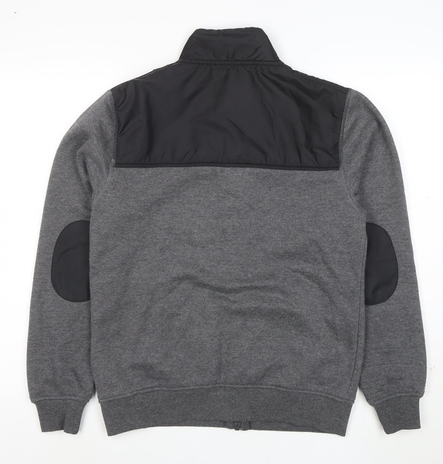 Flying Machine Men's Grey Full Zip Sweatshirt Medium