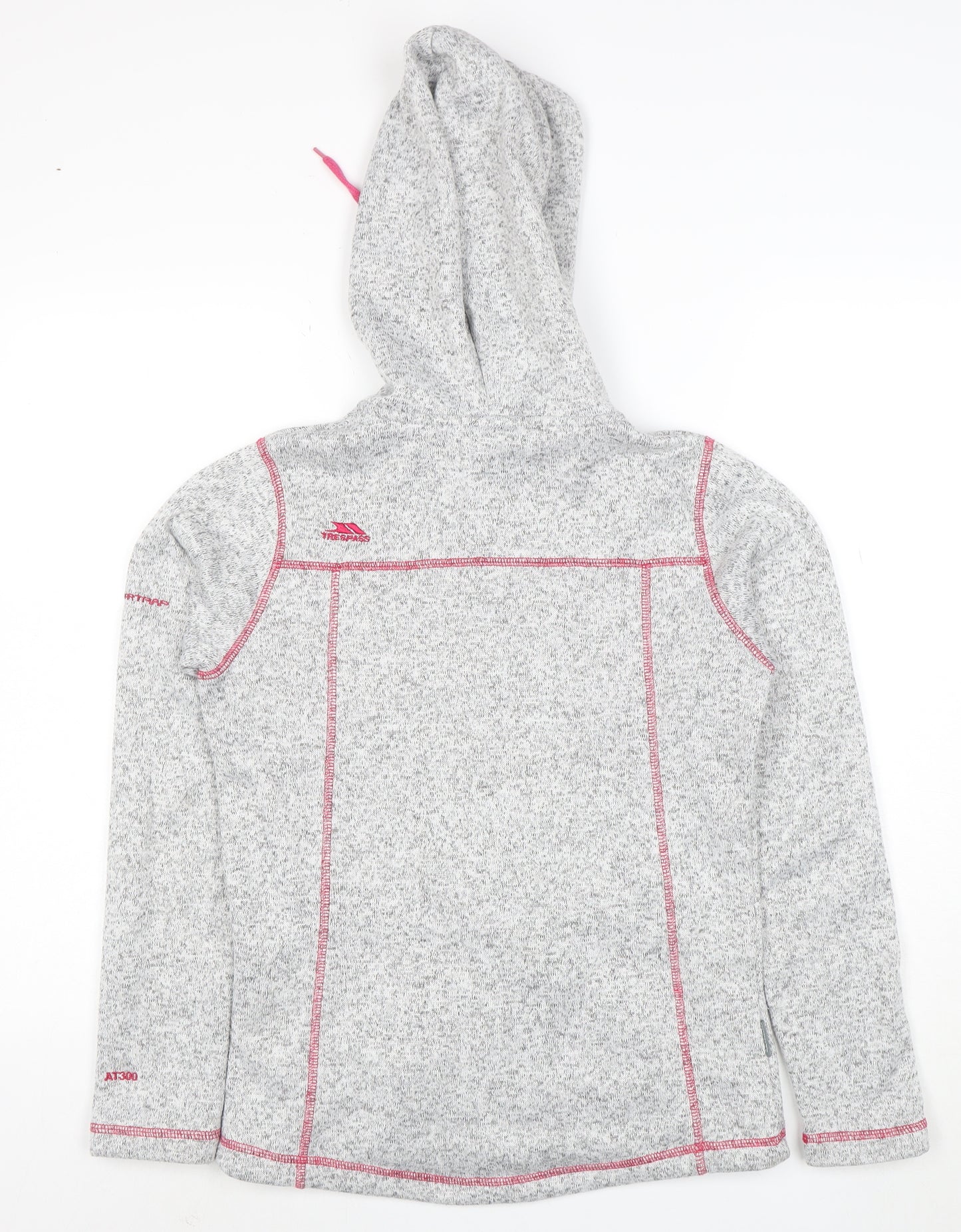 Trespass Women’s Grey Hooded Soft Shell Fleece Jacket Size 10
