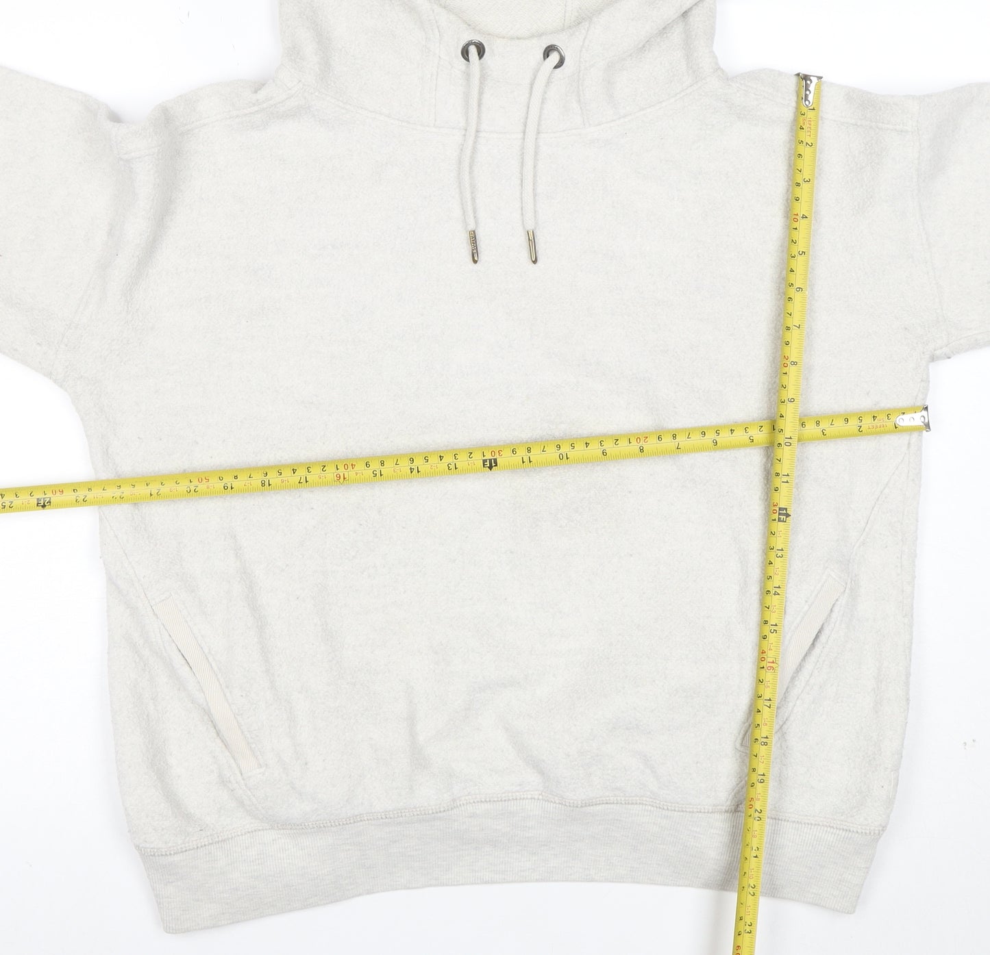 Fat Face Women Grey Pullover Hoodie Medium Cotton Blend Casual