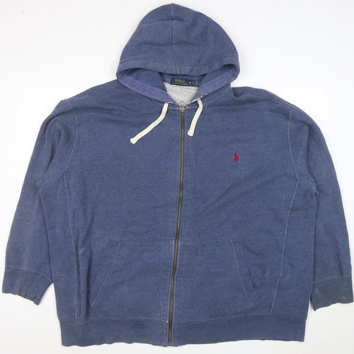 Polo Ralph Lauren Men’s Blue 3XLT Full Zip Hoodie Sweatshirt