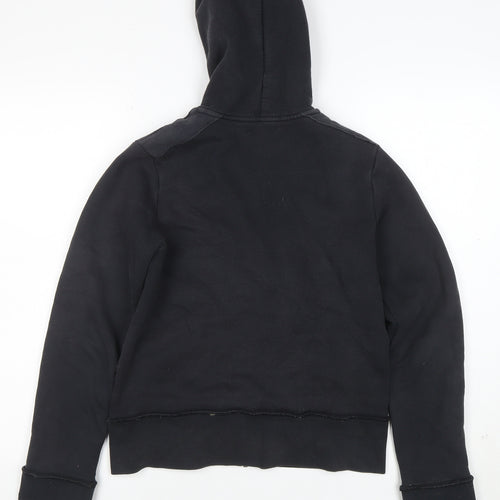 DKNY Women's Black Full Zip Hoodie Sweatshirt Size 16
