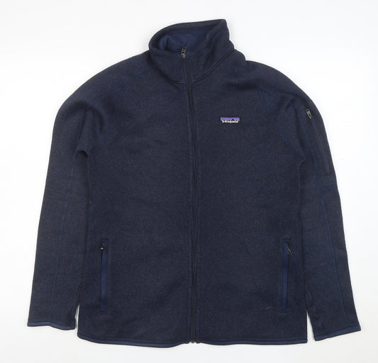 Patagonia Women's Blue Full Zip Fleece Jacket Size L