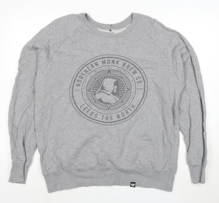 Northern Monk Men's Grey XL Pullover Logo Sweatshirt
