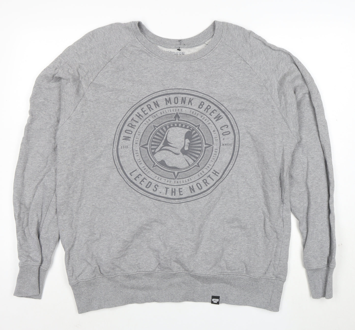 Northern Monk Men's Grey XL Pullover Logo Sweatshirt