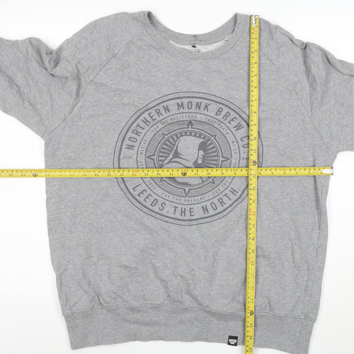 Northern Monk Men's Grey XL Pullover Logo Sweatshirt